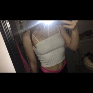 Urban outfitters white crop top